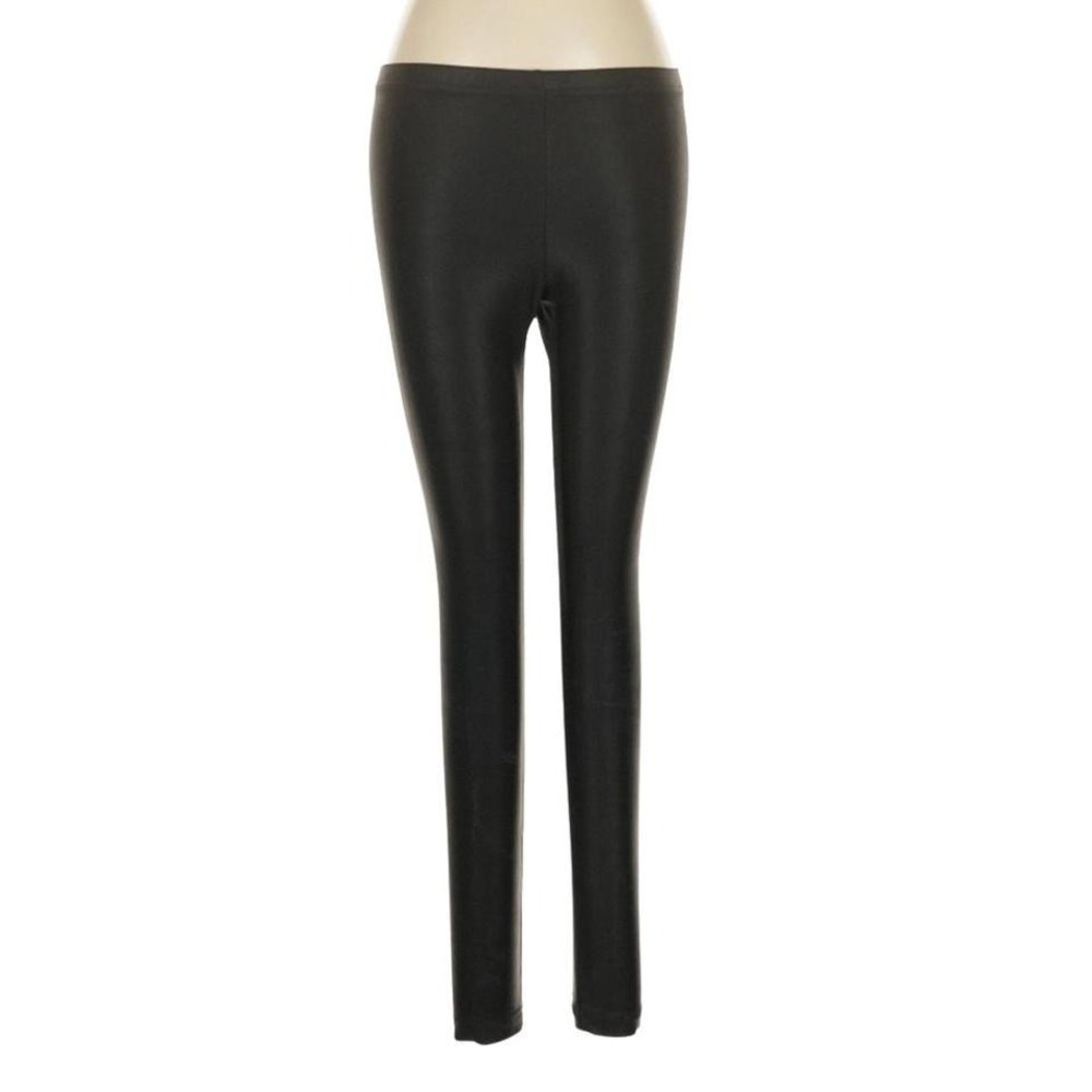 American Apparel Black Low Rise Disco Leggings (Sz M)